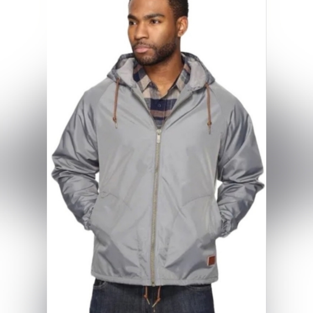 NWT Brixton Claxton Grey Jacket Size Medium